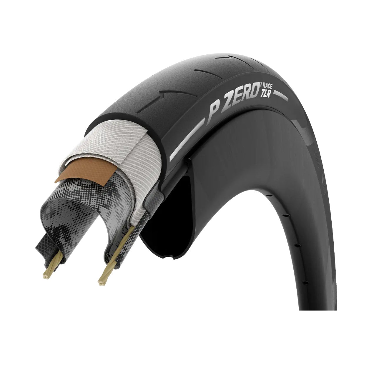 PIRELLI P ZERO™ RACE TLR 700x28c Tubeless Ready White-dæk