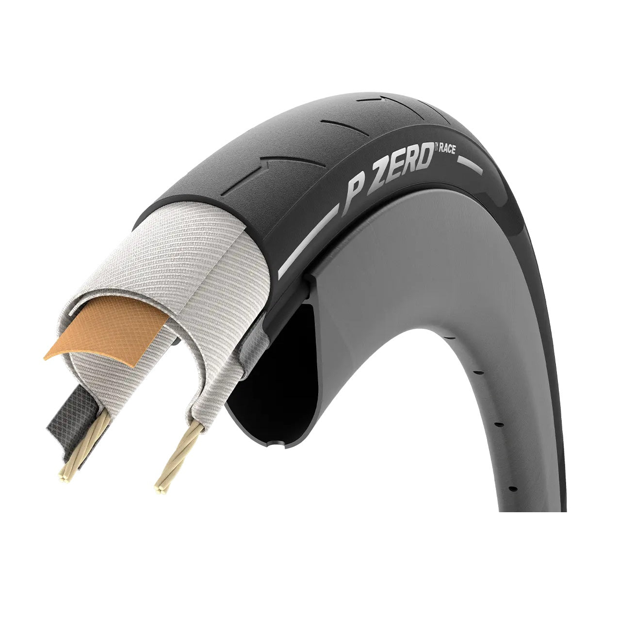 PIRELLI P ZERO™ RACE 700x28c TubeType Beige dæk