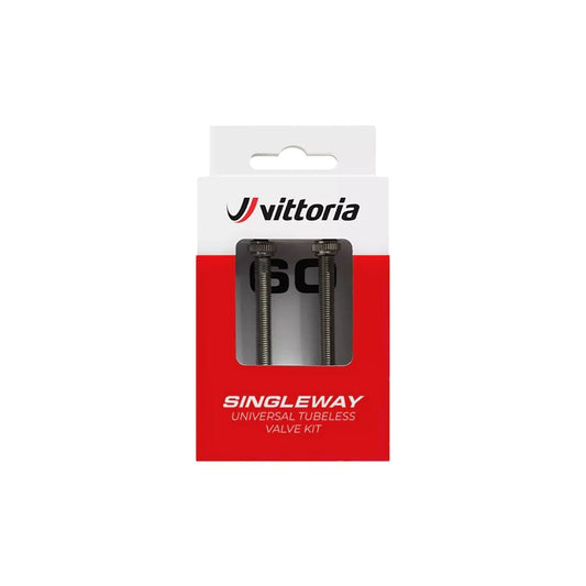 Slangeløse ventiler VITTORIA SINGLEWAY Silver Presta (x2)