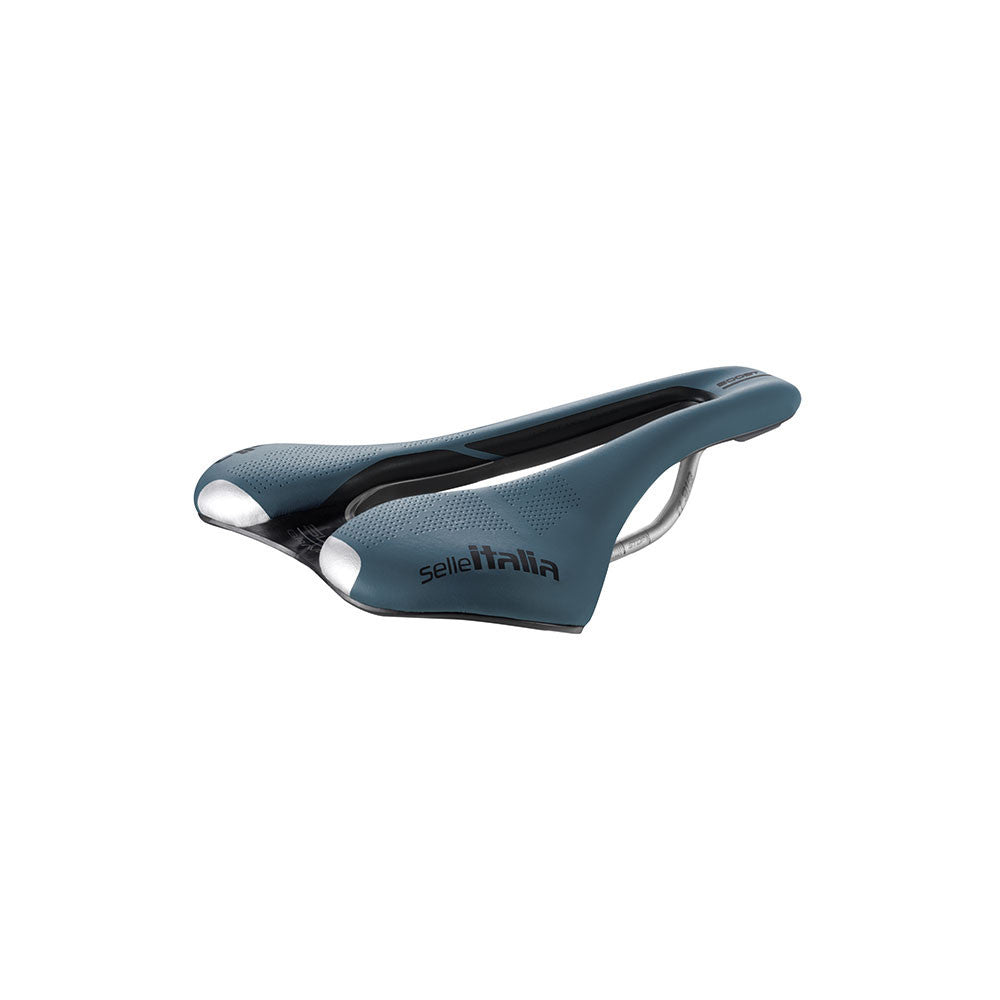 Sadel SELLE ITALIA SLR BOOST GRAVEL SUPERFLOW L Skinner TI316 Blå
