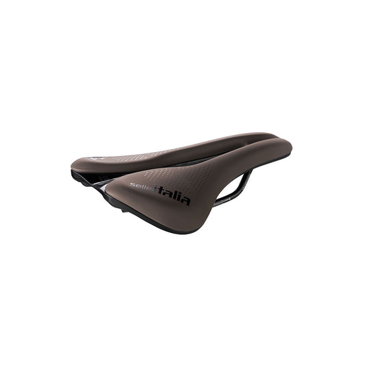 Sadel SELLE ITALIA NOVUS BOOST EVO GRAVEL SUPERFLOW TM L Skinner Mangan Brun