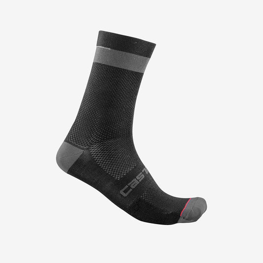 CASTELLI ALPHA 18 strømper sort/grå