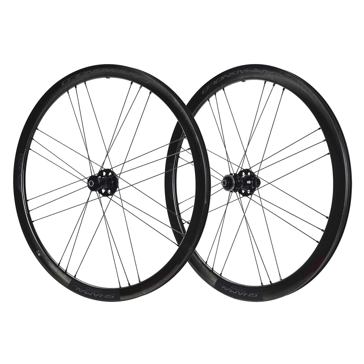 Pair of CAMPAGNOLO SHAMAL CARBON 40 Wheels with Tires