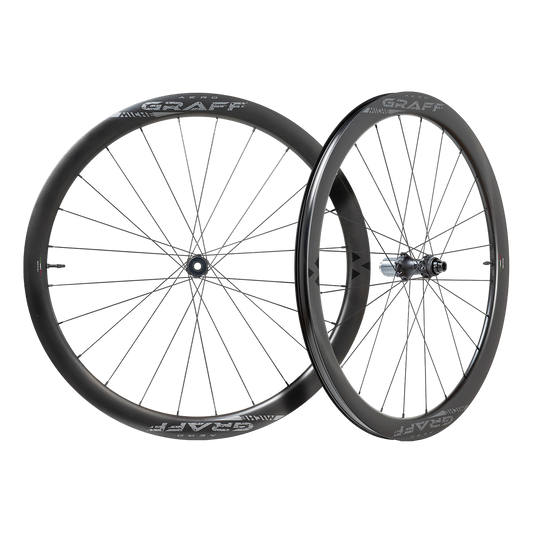 Par MICHE GRAFF AERO DISC Tubeless Ready-hjul (Center Lock)