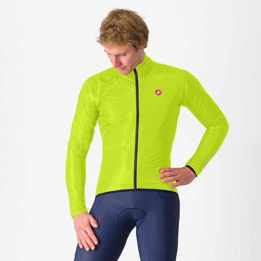 CASTELLI SQUALL SHELL-jakke gul/sort