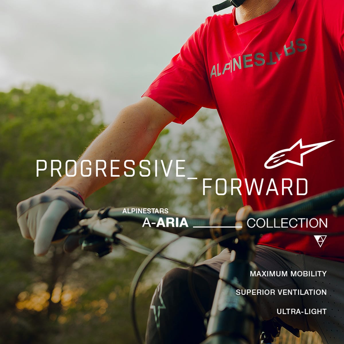 ALPINESTARS A-ARIA SWITCH Kortærmet fluorescerende rød trøje
