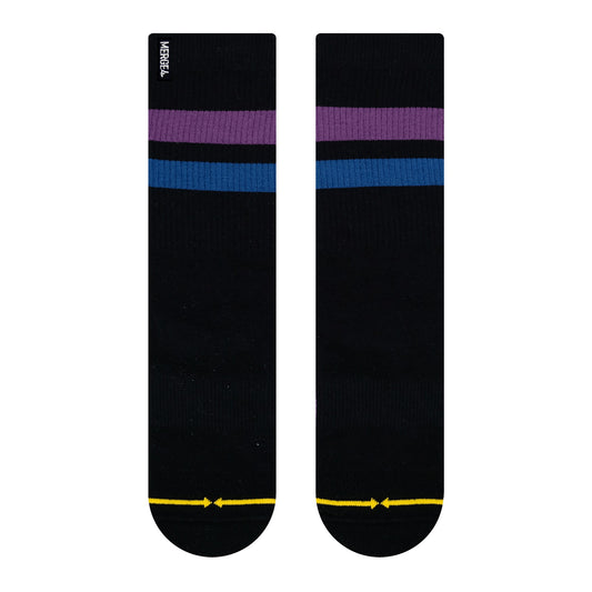 MERGE4 REPREVE SUBLTE GRAPE BLACK strømper