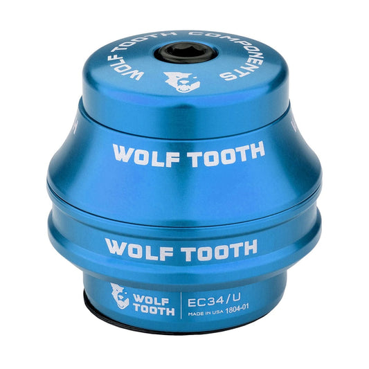 Høj kop til WOLF TOOTH PREMIUM eksternt headset 1"1/8 EC34 Stack 16 mm Blå