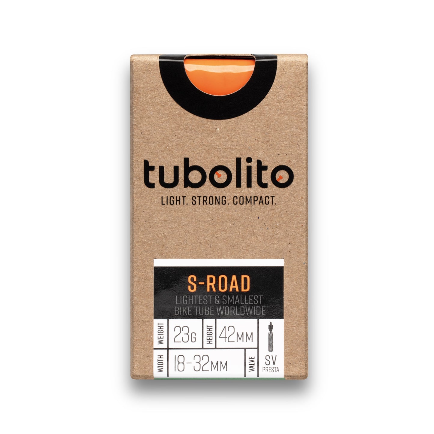 TUBOLITO S-ROAD 700x18/32 Presta Sort slange