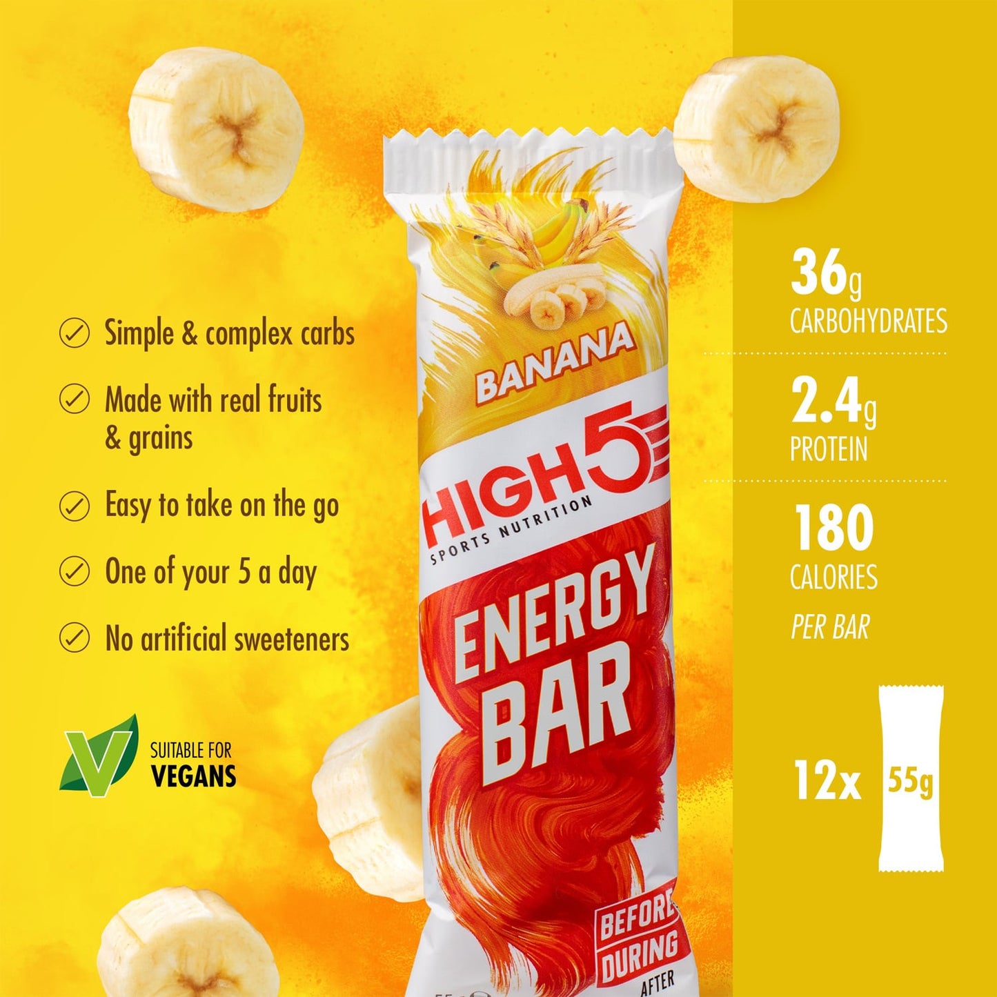 High5 ENERGY BAR (55 g) Banan