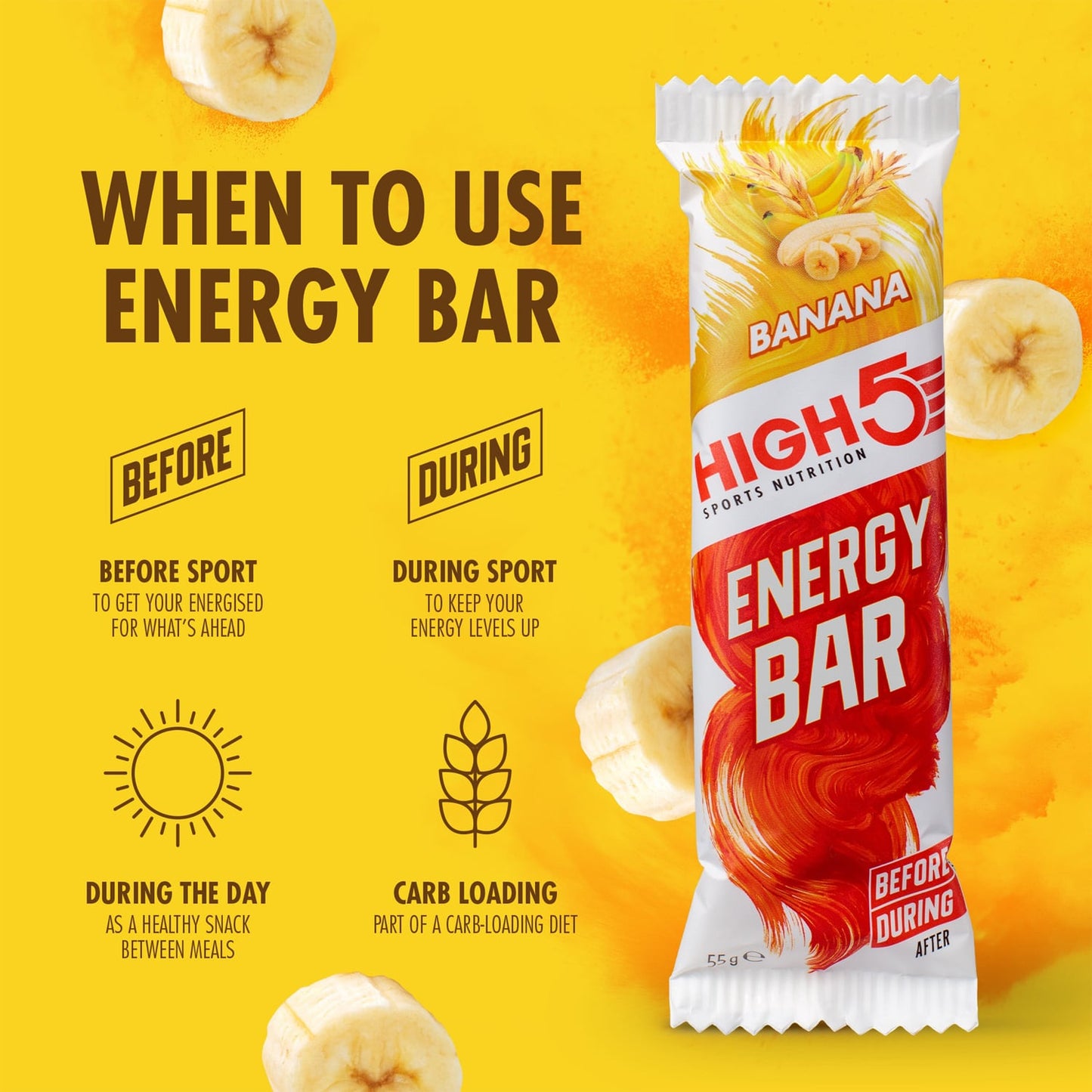 High5 ENERGY BAR (55 g) Banan