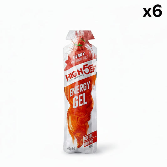 Pack of 6 HIGH5 ENERGY GEL (40g) Berry