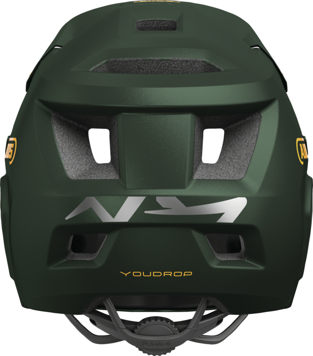 ABUS YOUDROP FF Junior Moss-mountainbikehjelm, grøn