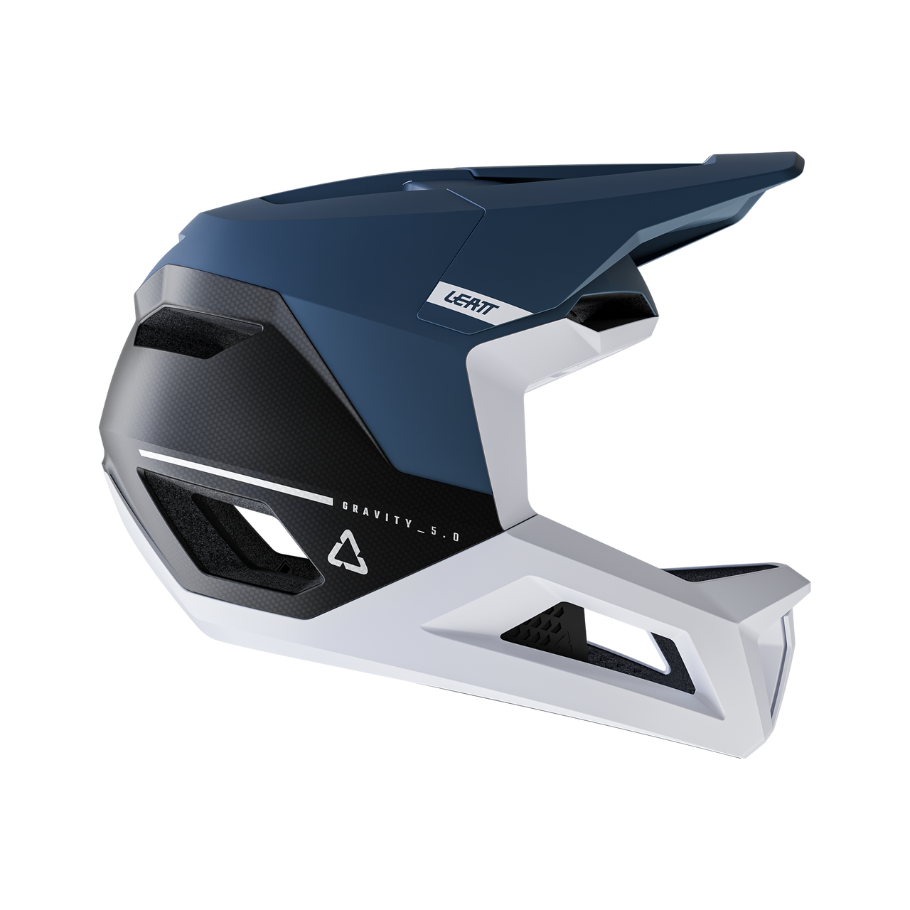 LEATT MTB GRAVITY 5.0 hjelm blå/hvid