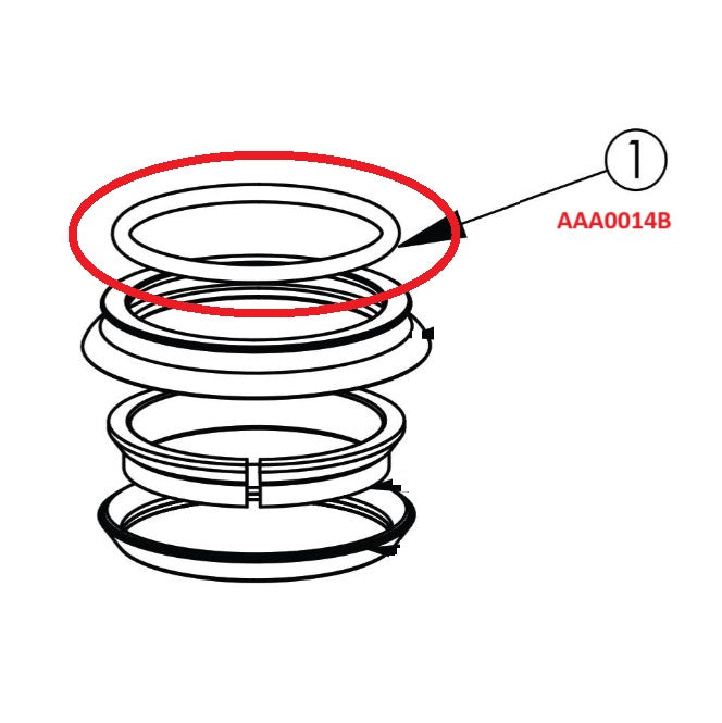 CANE CREEK 40 Top Cover Seal 1-1/8" ZS44 Headset, blå