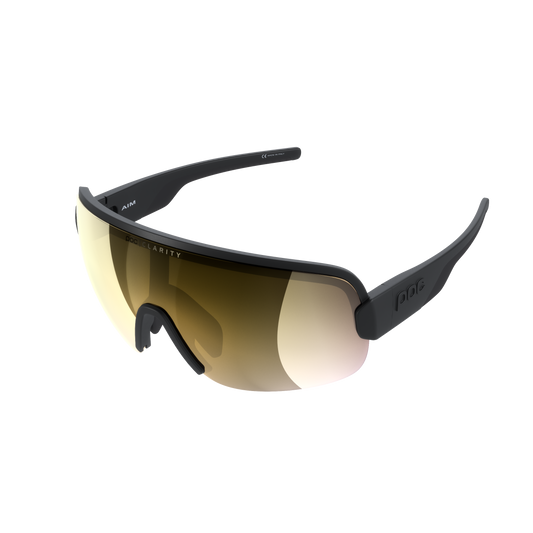 POC AIM Glasses Black/Clarity Road/Partly Sunny Gold
