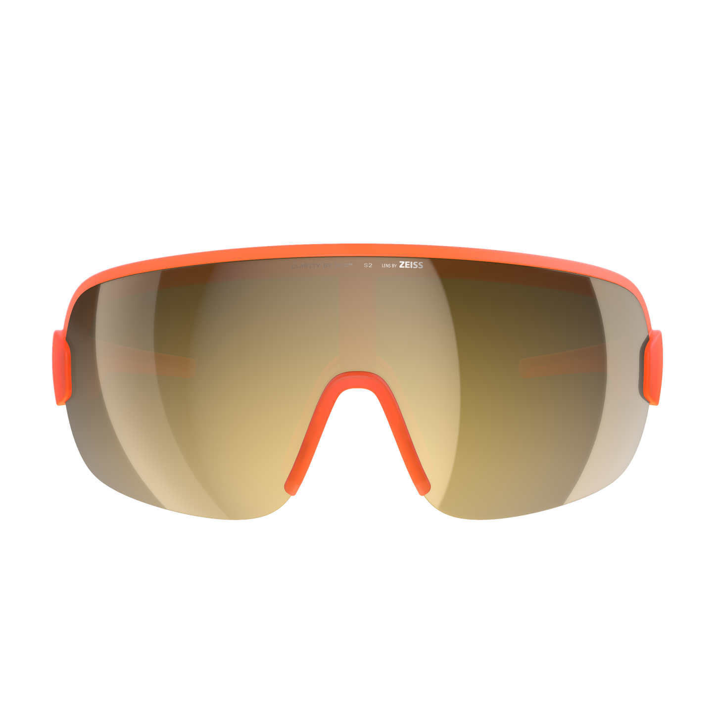Glasses POC AIM Orange Fluo Translucent Lens Clarity Road Partly Sunny Gold