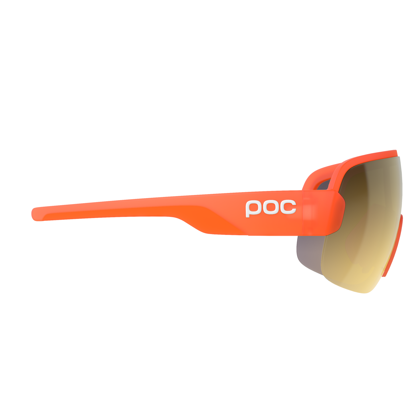 Glasses POC AIM Orange Fluo Translucent Lens Clarity Road Partly Sunny Gold