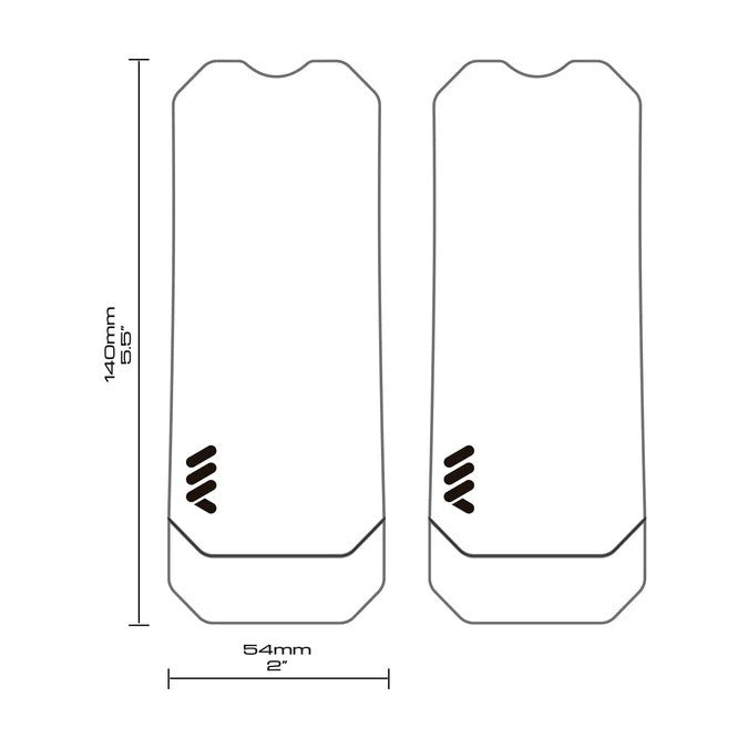 ALL MOUNTAIN STYLE selvklæbende kranksætbeskytter Sort