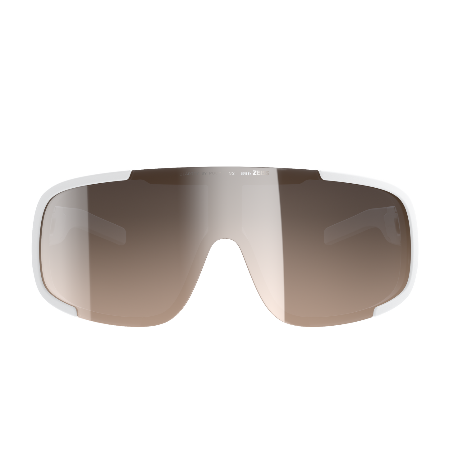 POC ASPIRE MID Briller Hvid Clarity Trail Delvis solrig sølvfarvet linse