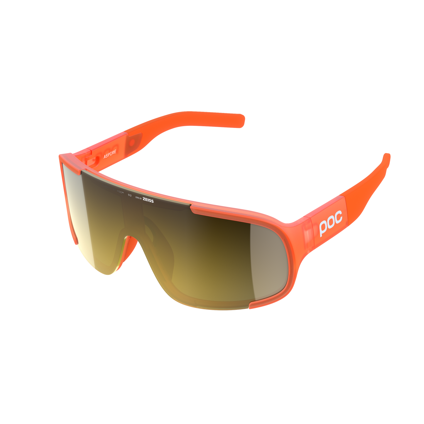 POC ASPIRE WF Translucent Fluorescent Orange Clarity Road Partly Sunny Gold Briller