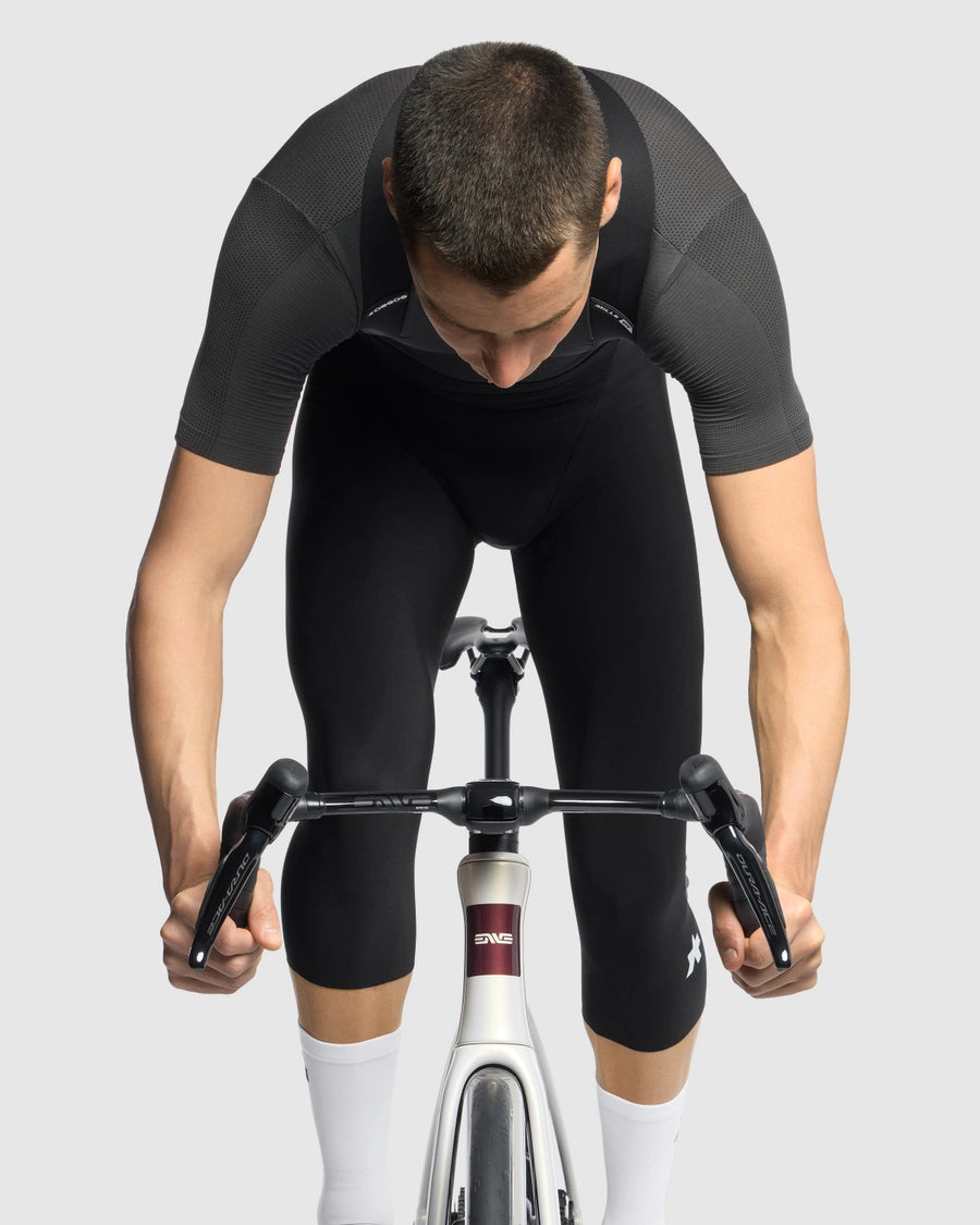 3/4-seler-cykelshorts ASSO MILLE GT SPRING FALL S11 Sort