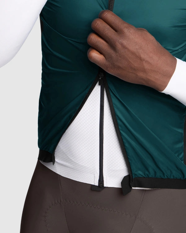 ASSOS MILLE GT WIND S11 dyb petroleumsfarvet jakke uden ærmer