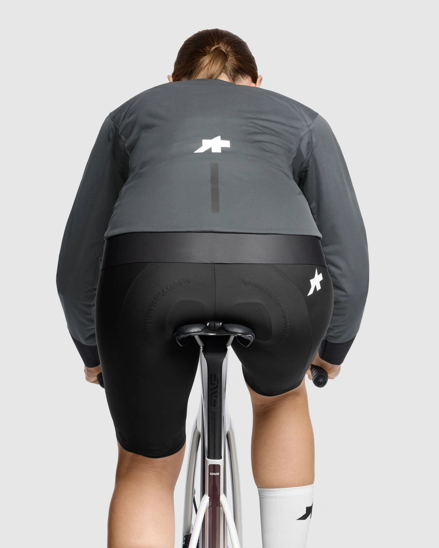 Jakke ASSOS EQUIPE R RAIN S11 Dame Grå