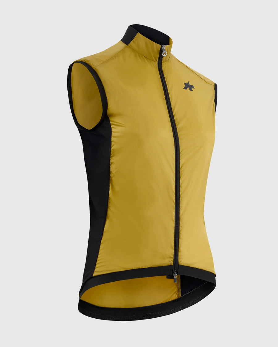 ASSOS UMA GT WIND S11 Guldgul ærmeløs jakke til kvinder