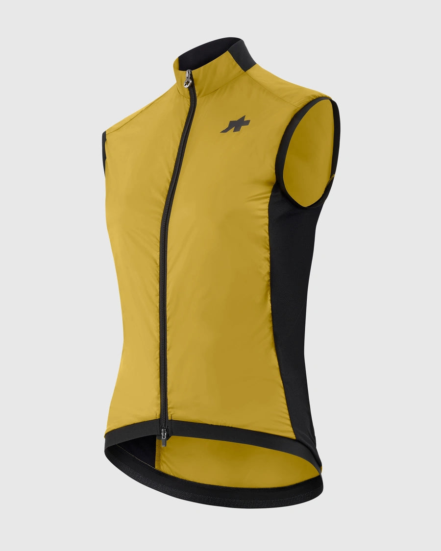 ASSOS UMA GT WIND S11 Guldgul ærmeløs jakke til kvinder