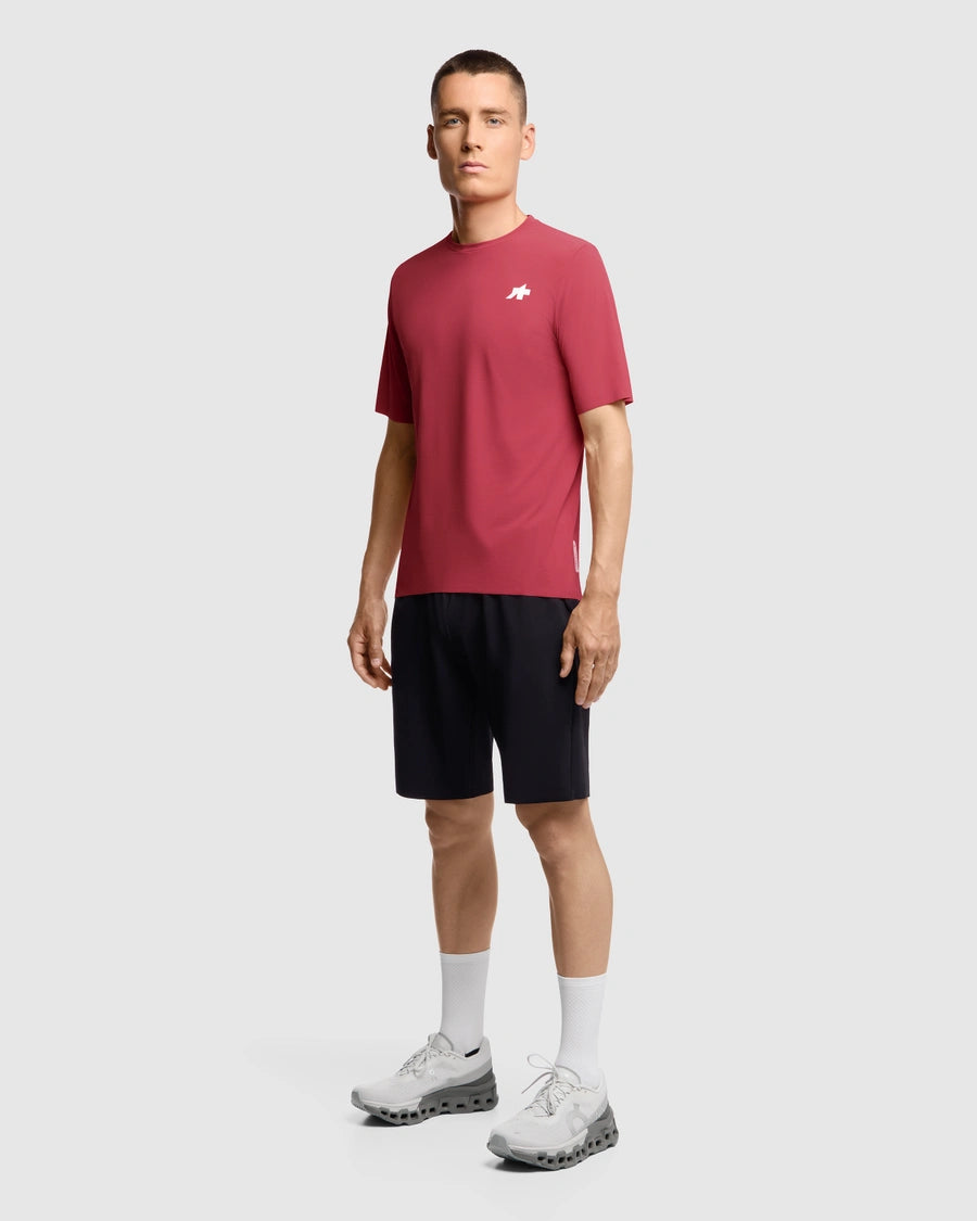 ASSOS TACTICA POST RIDE T5 Short Sleeve Deep Berry Jersey