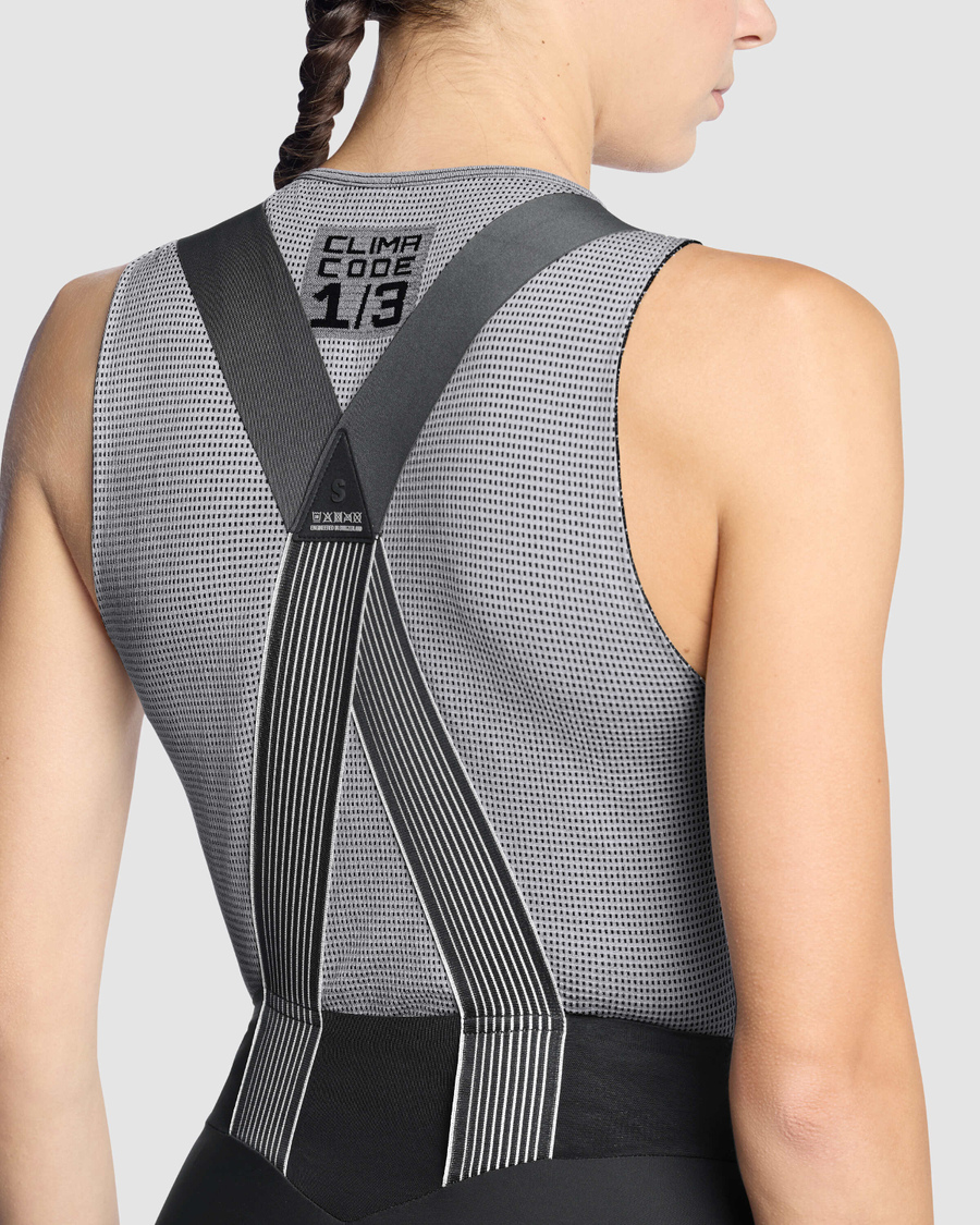 ASSOS NS SKIN LAYER P1 Ærmeløst undertøj til kvinder Grå