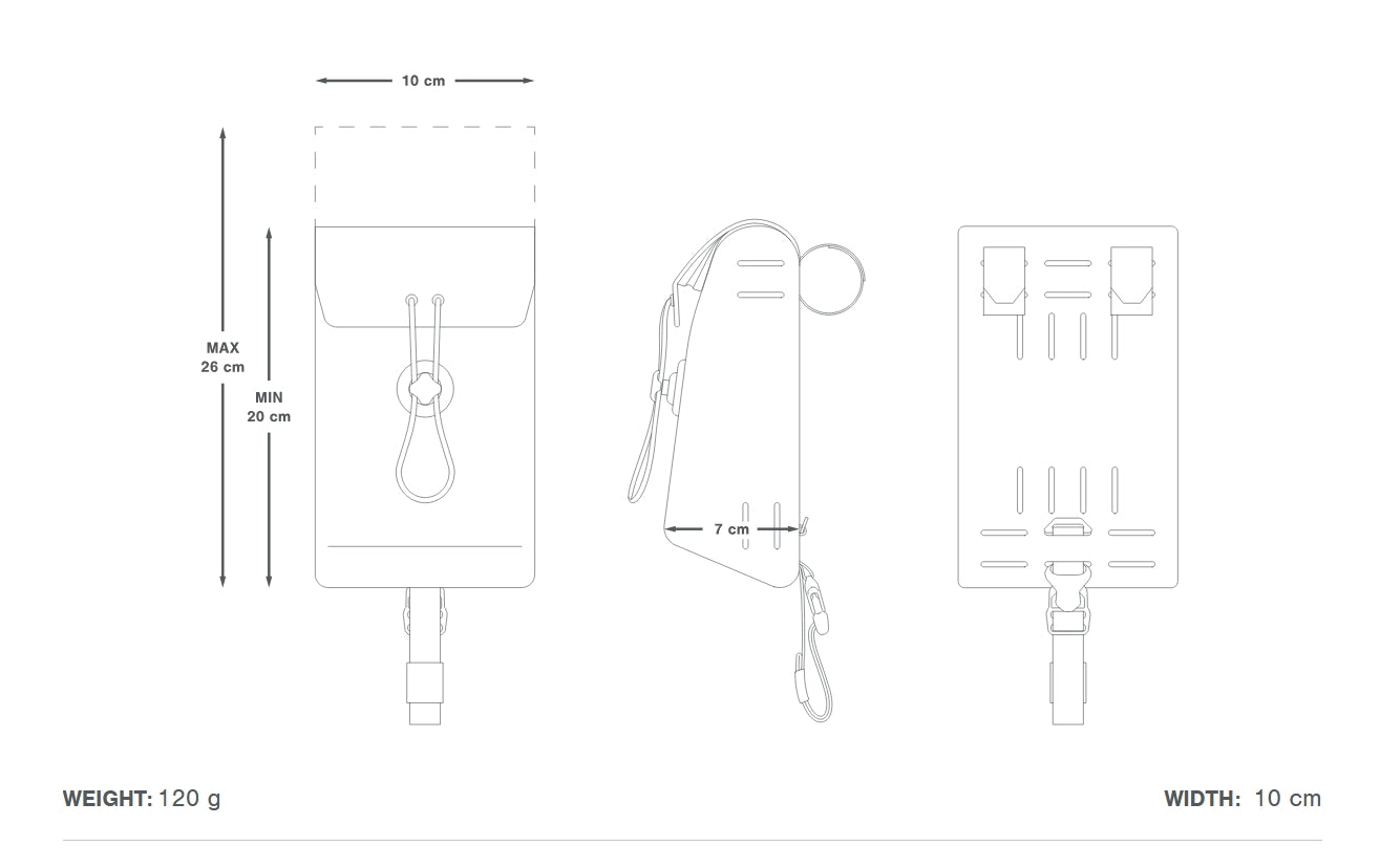 APIDURA EXPEDITION STEM PACK Styrtaske 1,3 L Sort