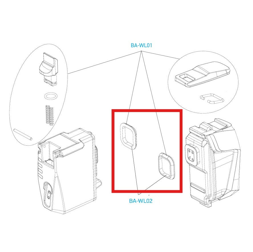 CAMPAGNOLO Battery seals for SUPER RECORD 12V WRL front/rear derailleurs