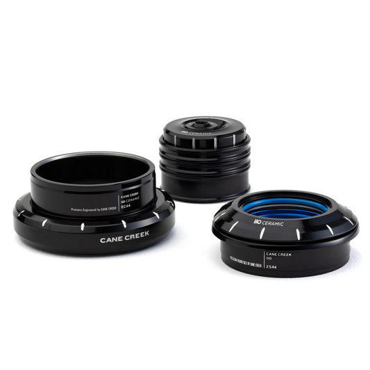 Headset CANE CREEK 110 Ceramic Tapered, 1 1/8"-1,5", ZS44/28,6/H8 | EC44/40/H12, sort/sølv