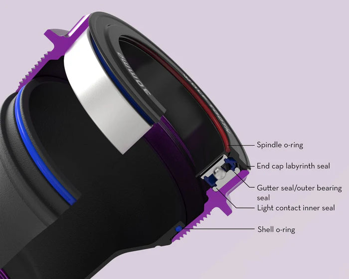 WOLFTOOTH T47 Eksternt 29mm SRAM DUB Sort kranksæt