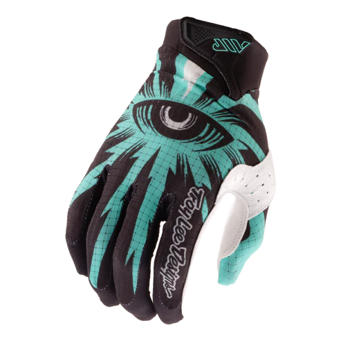 TROY LEE DESIGNS AIR CYCLOPS Carbon/Real Teal-handsker