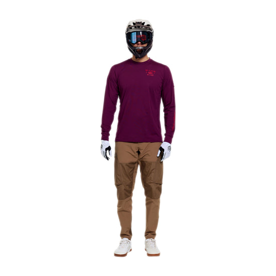 TROY LEE DESIGNS RUCKUS RIDE LOCKDOWN Long Sleeve Jersey Sangria
