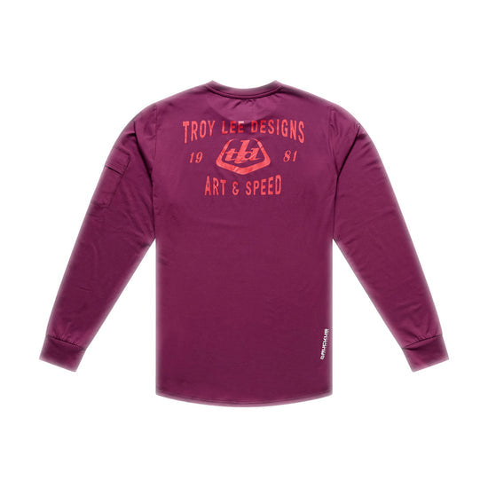 TROY LEE DESIGNS RUCKUS RIDE LOCKDOWN Long Sleeve Jersey Sangria