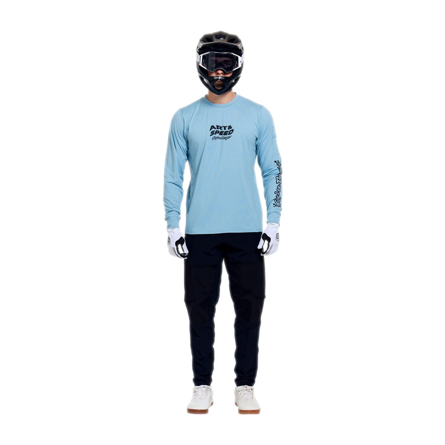 TROY LEE DESIGNS RUCKUS RIDE WAVES trøje Langærmet blå