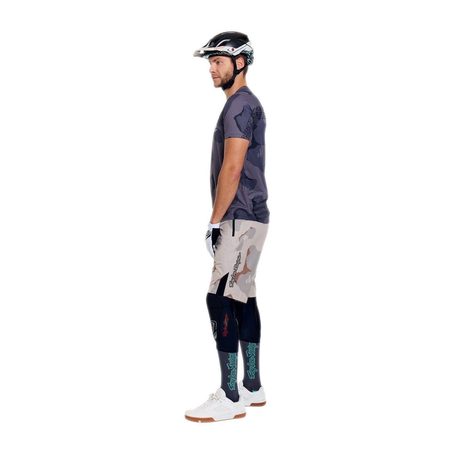 TROY LEE DESIGNS SKYLINE PRO FLOW CAMO Kortærmet Jersey Carbon