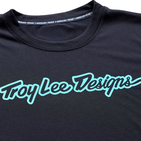 TROY LEE DESIGNS SKYLINE RIDE SIGNATURE trøje Kortærmet Sort/Turkis