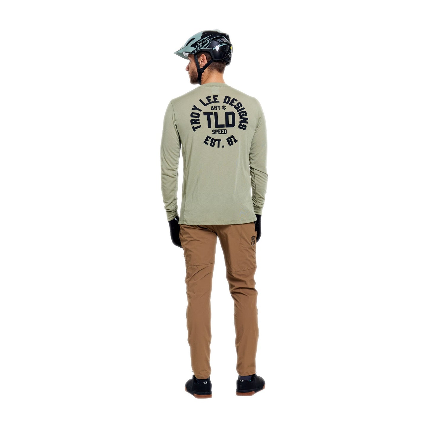 TROY LEE DESIGNS SKYLINE RIDE STAMPS Langærmet Jersey Sage