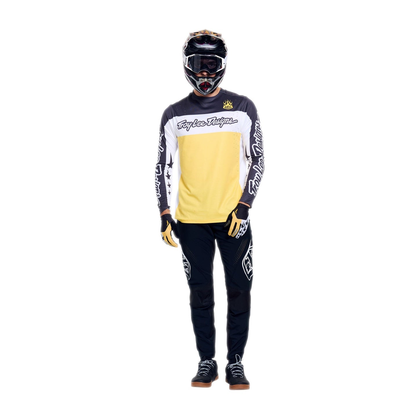 TROY LEE DESIGNS SPRINT PRO YO MOTO Langærmet trøje Sort/gul
