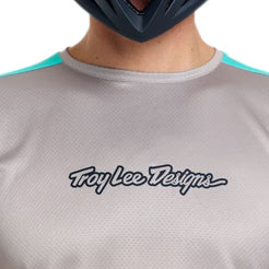 TROY LEE DESIGNS STAGE SIGNATURE Jersey kortærmet lysegrå