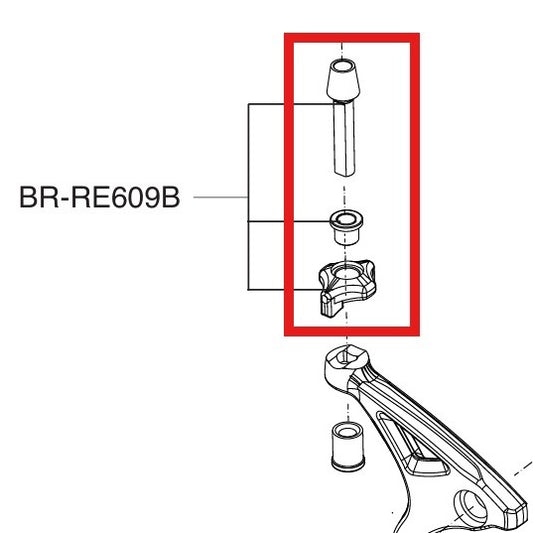 Justeringsskrue til bremsekaliber CAMPAGNOLO SUPER RECORS / RECORD 12V Sort