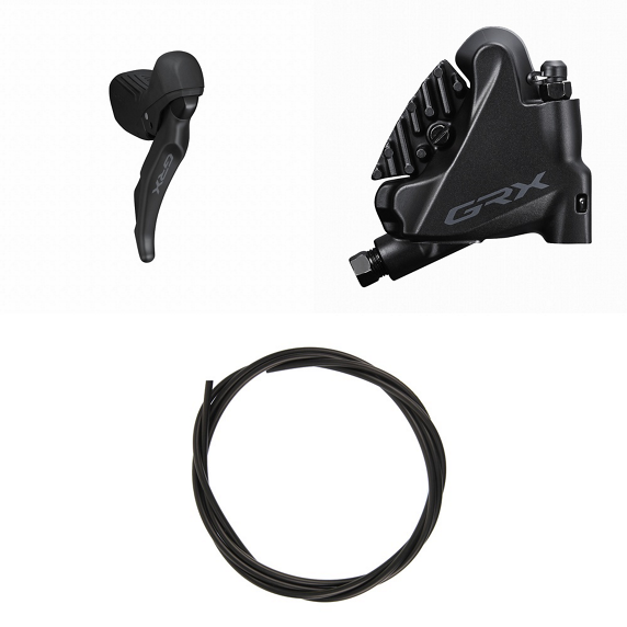 Højre Skiftegreb og Bagbremsekaliber SHIMANO GRX ST-RX610 + BR-RX400 Flat Mount 12G
