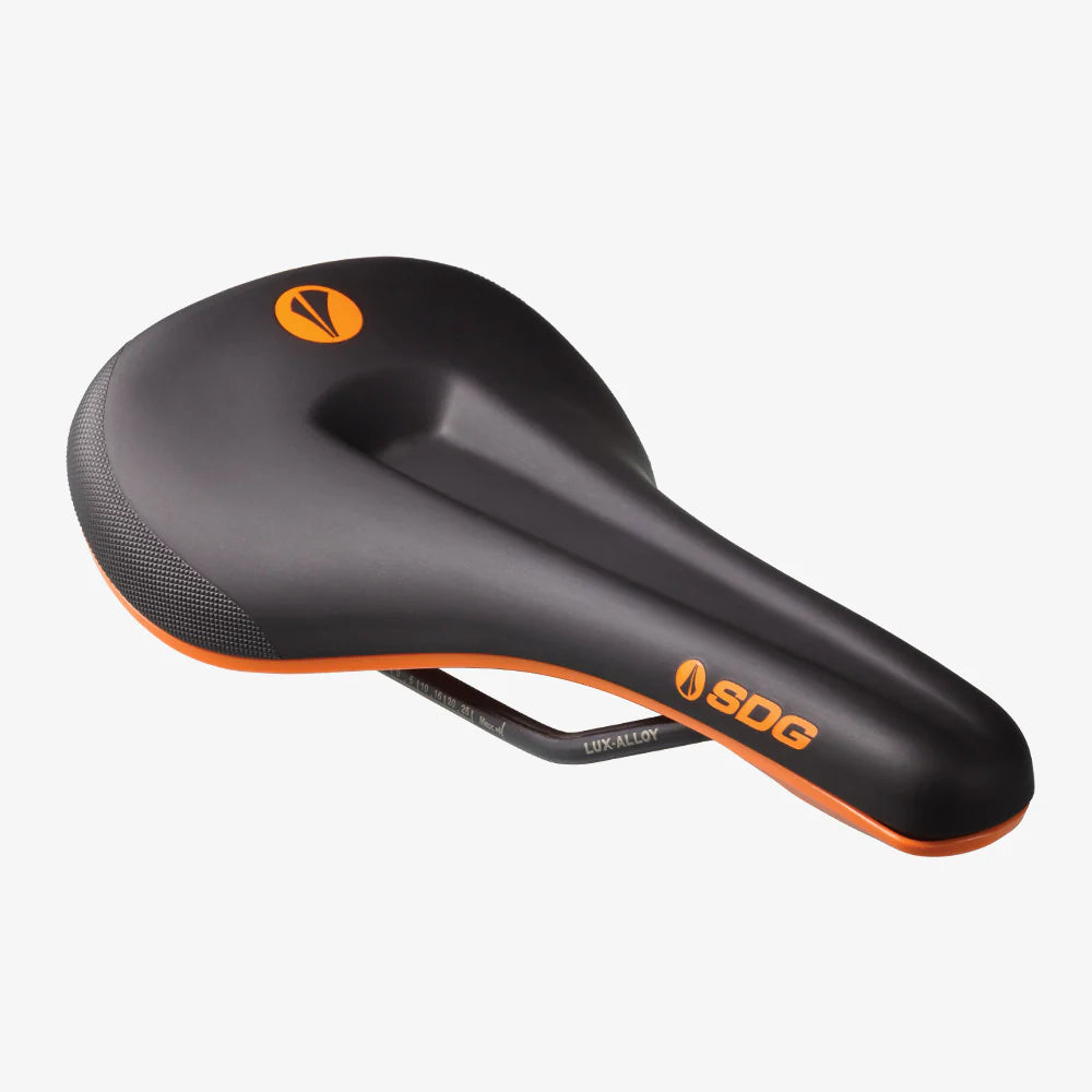 SDG BEL-AIR V3 MAX Rails Lux-Alloy Sadel Sort/Orange