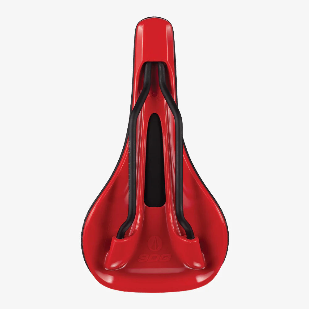 SDG Bell V3 Rails Lux alu-sadel sort/rød