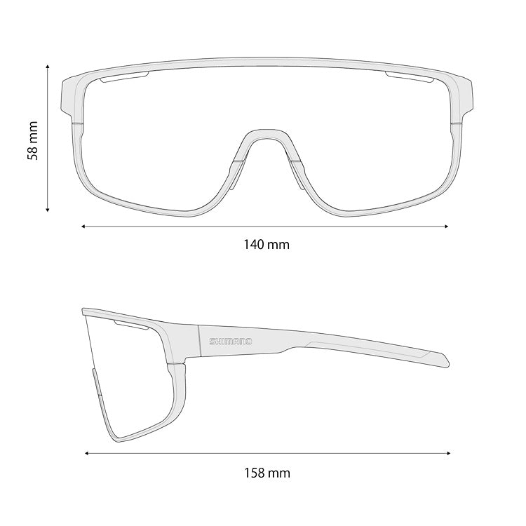 SHIMANO PULSAR 3 Matt Black Ridescape Off Road-brille